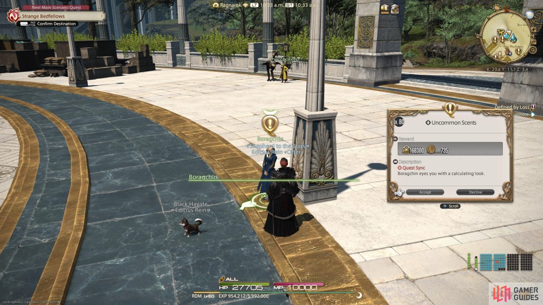 Speak with Boragchin to start this quest.