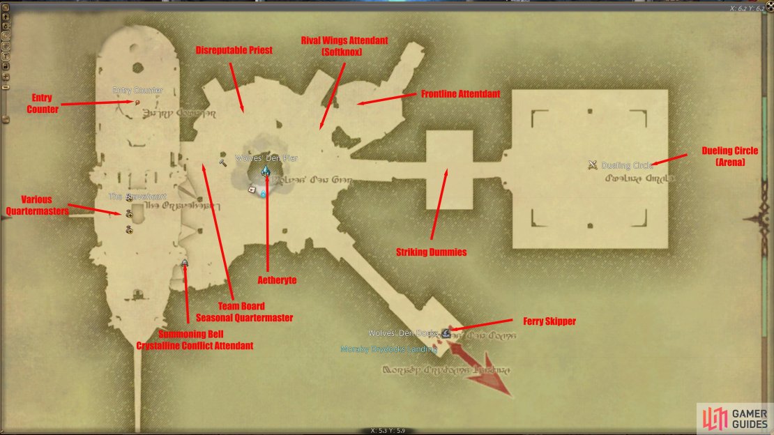 Here is a full annotated map of Wolves&rsquo; Den.