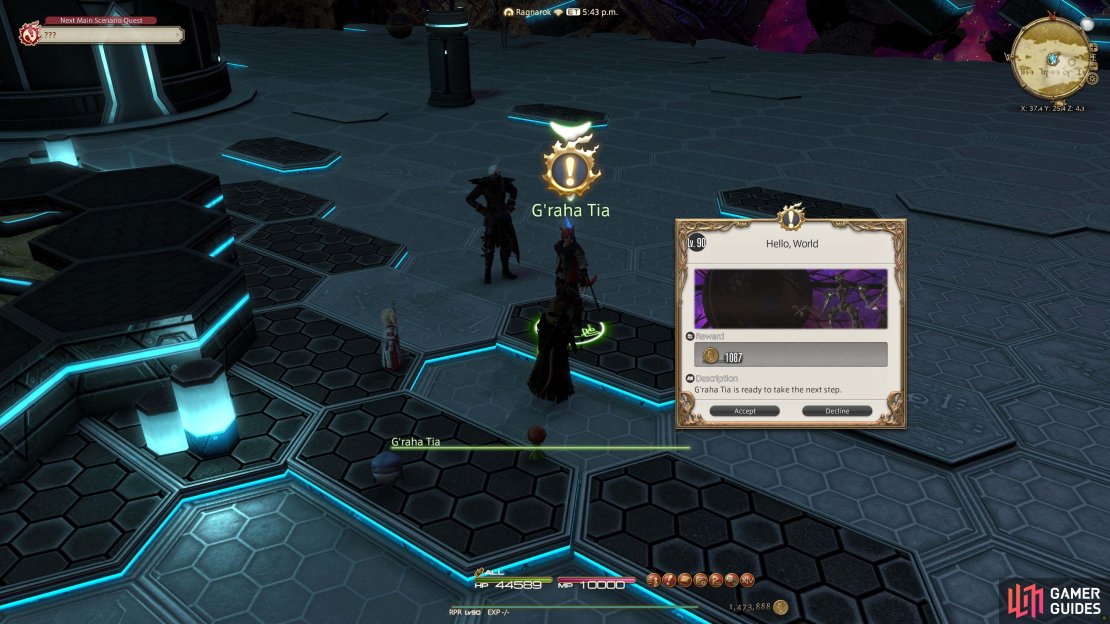 Quest NPC is G&rsquo;raha Tia.