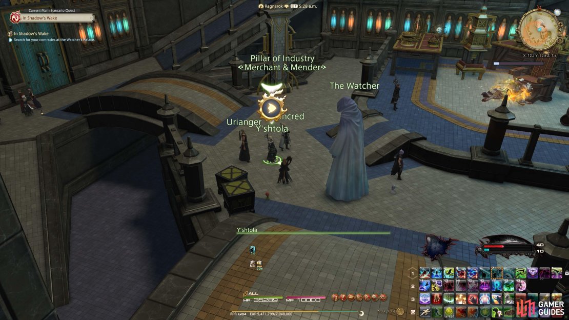 Y&rsquo;shtola is inside the Watchers Palace