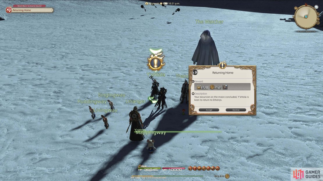 Returning Hope Starting NPC is Y&rsquo;shtola