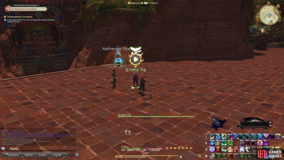 Chat to G&rsquo;raha Tia to have him follow you