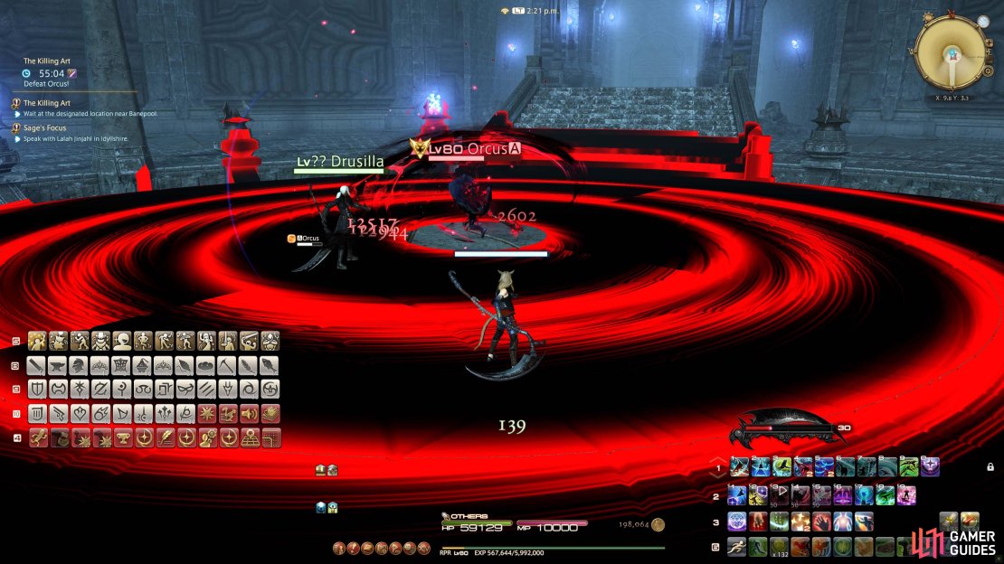 Keep an eye on the safe spots during his Ground Attacks