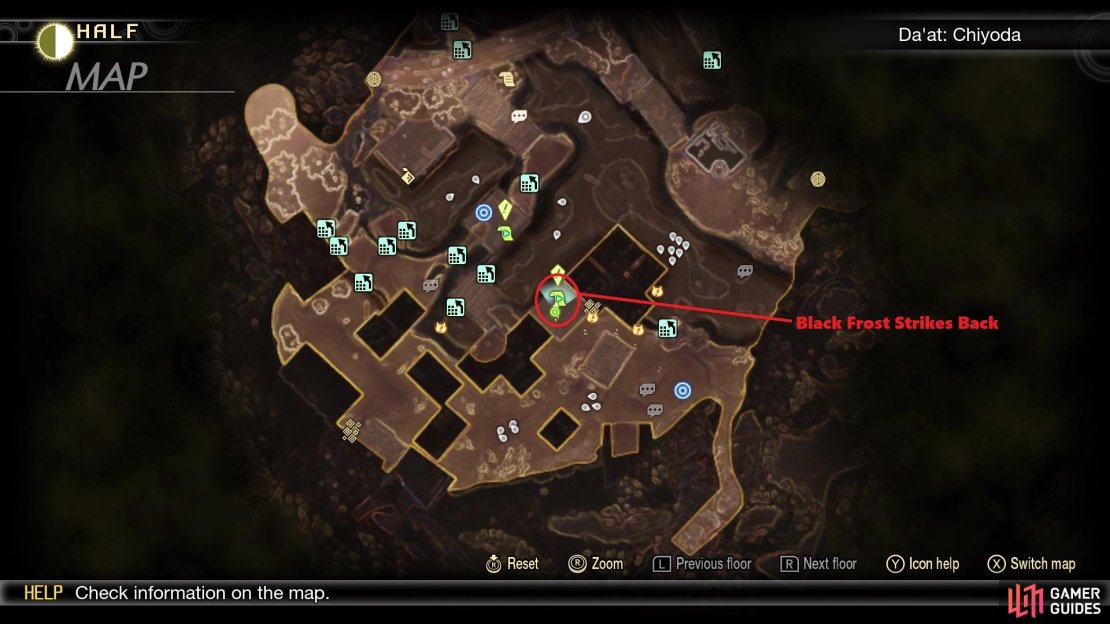 Black Frost&rsquo;s location to begin the quest
