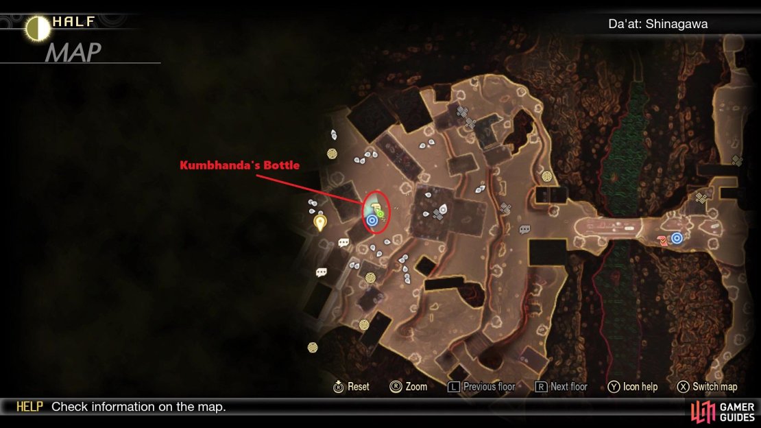 Location of the Succubus for Kumbhanda&rsquo;s Bottle
