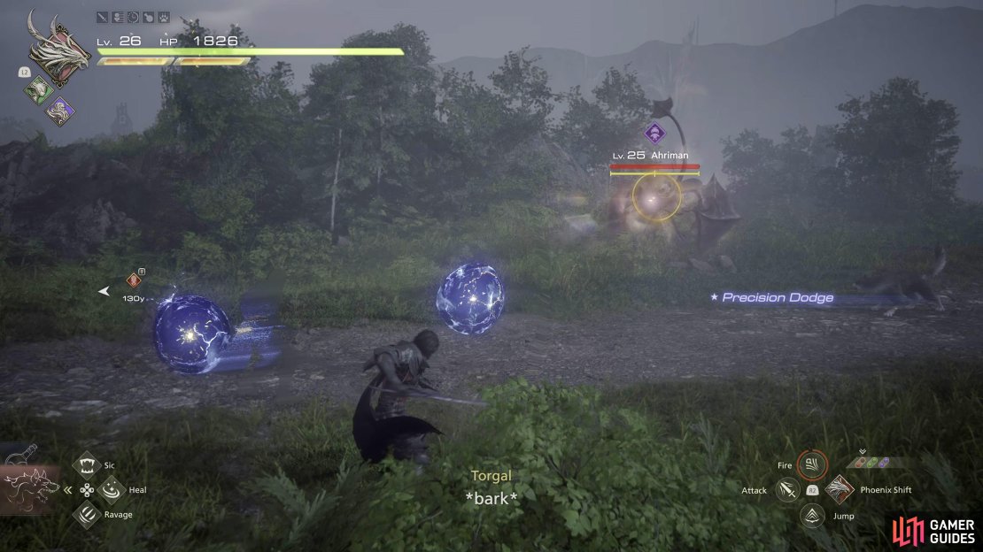 Homing Thunder Orbs is two orbs that track your location.