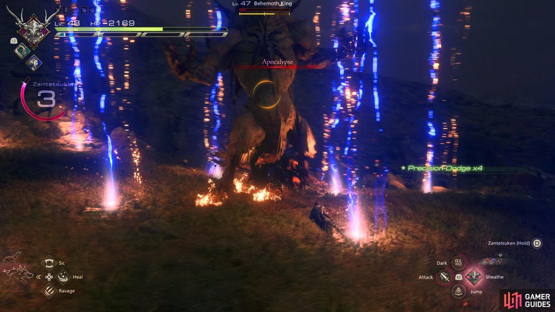 Apocalypse has Behemoth cast four attacks in quick succession.