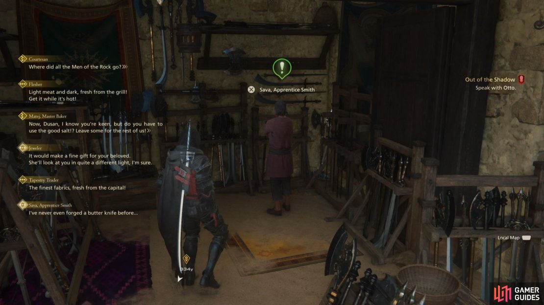 Speak with Sava at The Briar&rsquo;s Kiss to begin this quest.