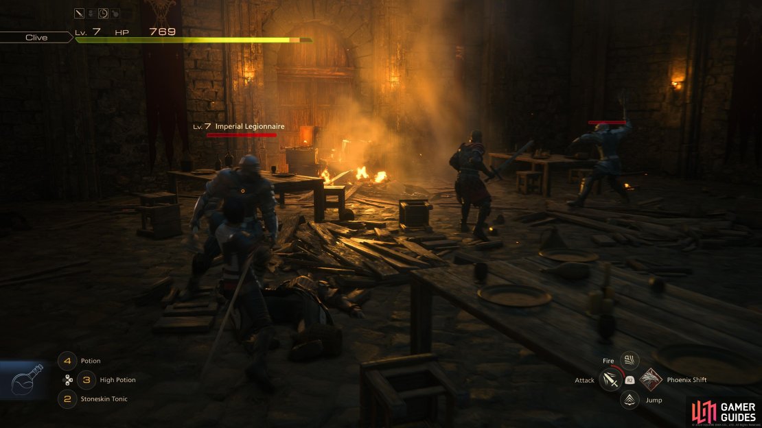 Follow the hallway to the mess hall.