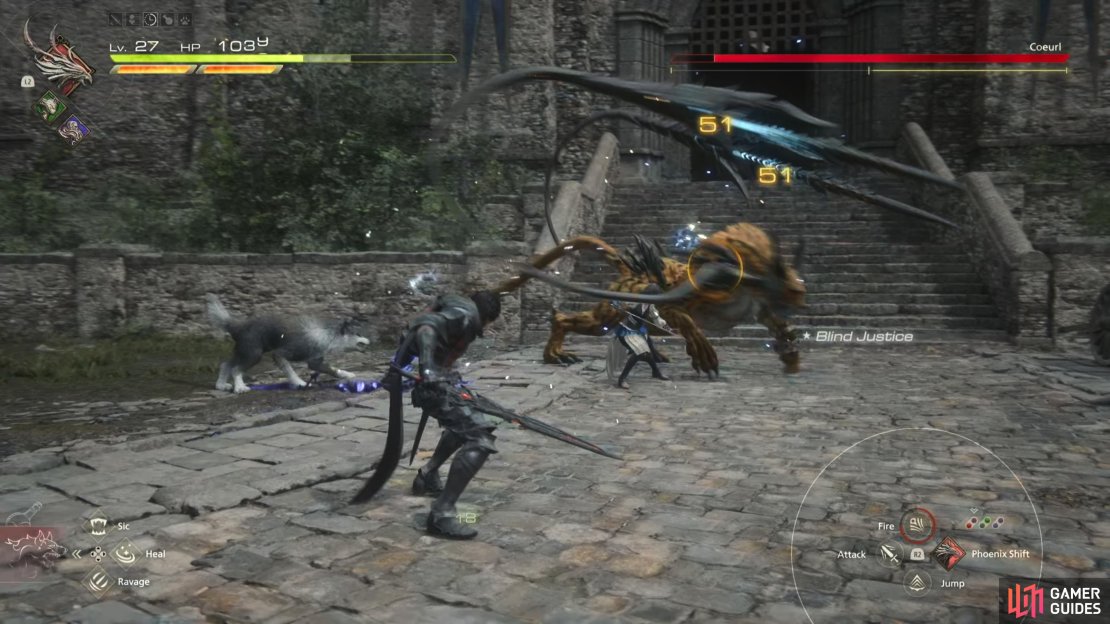 The Coeurl&rsquo;s lunge.