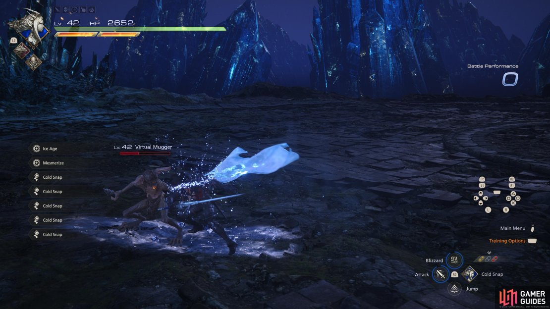 Using !Cold Snap to freeze and enemy.