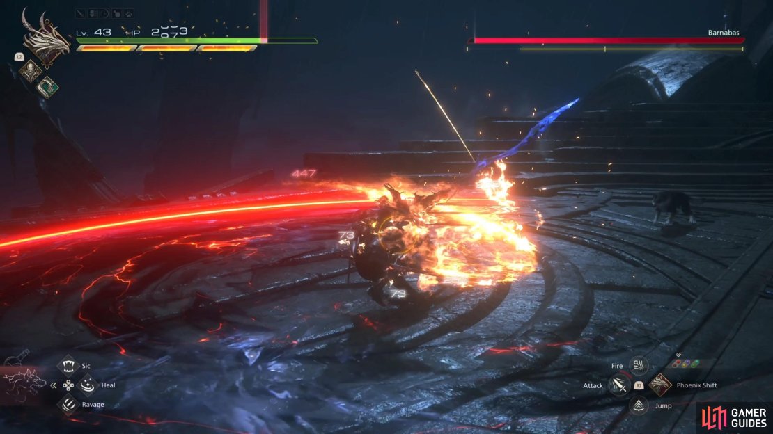 Be aware of the counter, whenever Barnabas blocks too many of your attacks.
