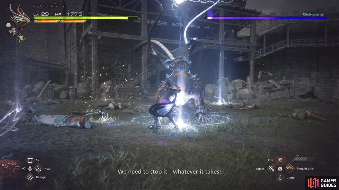 Be mindful of the lightning strikes during Electrocharge.