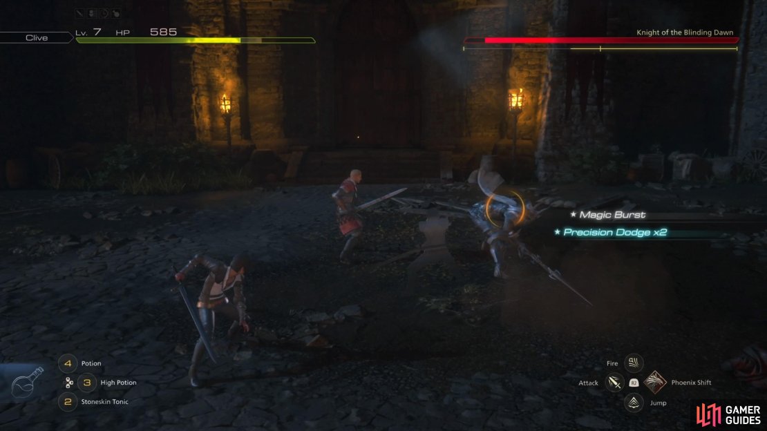 The dashing stab attack is quick, but can be one of the easiest to dodge.