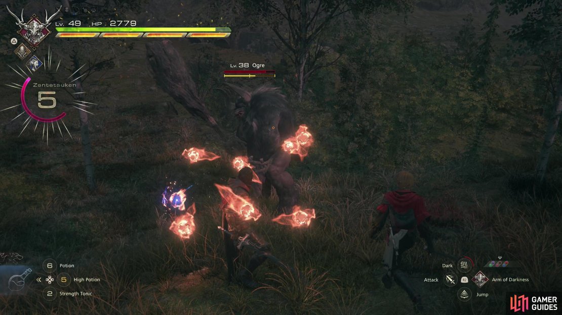 Find an Ogre and use !Will-o&rsquo;-the-Wykes to absorb oopsie damage,