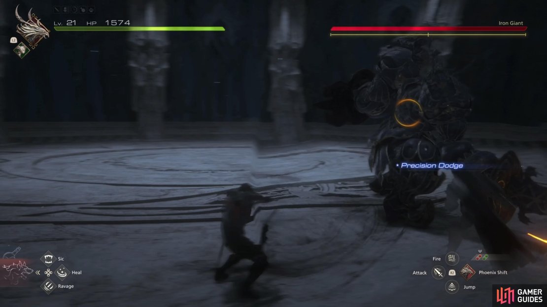 The dashing overhead swing will probably be the first attack you see.