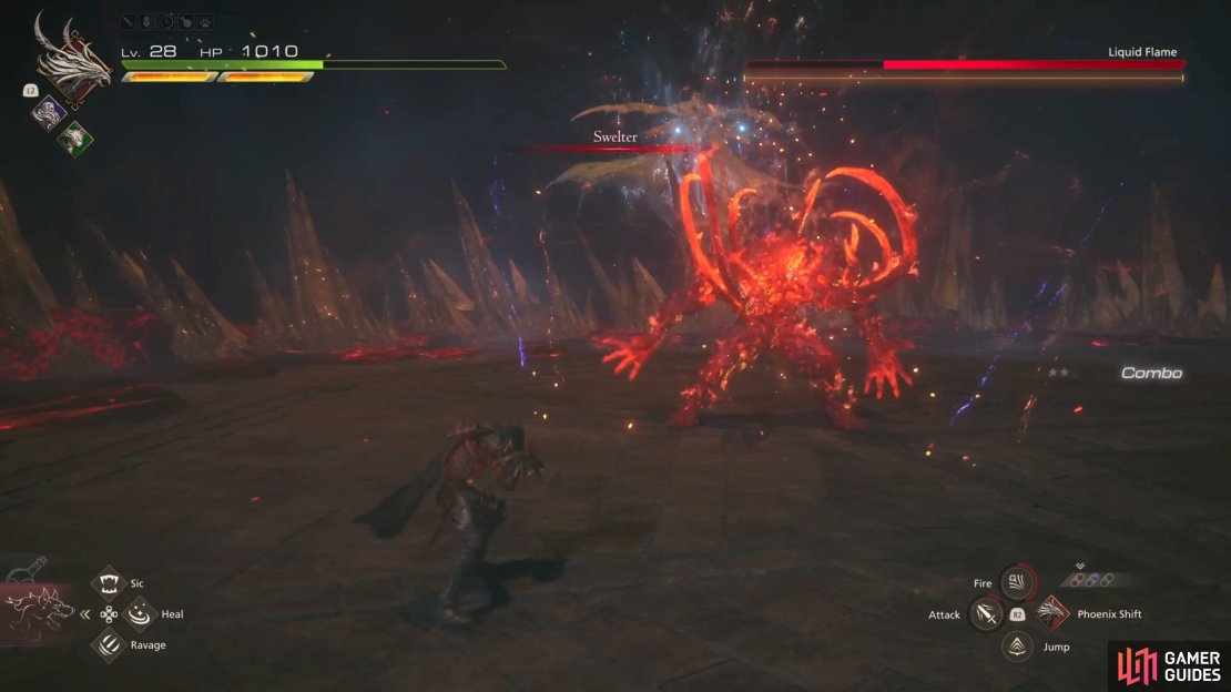 Swelter is nothing but a cutscene in the middle of the battle.