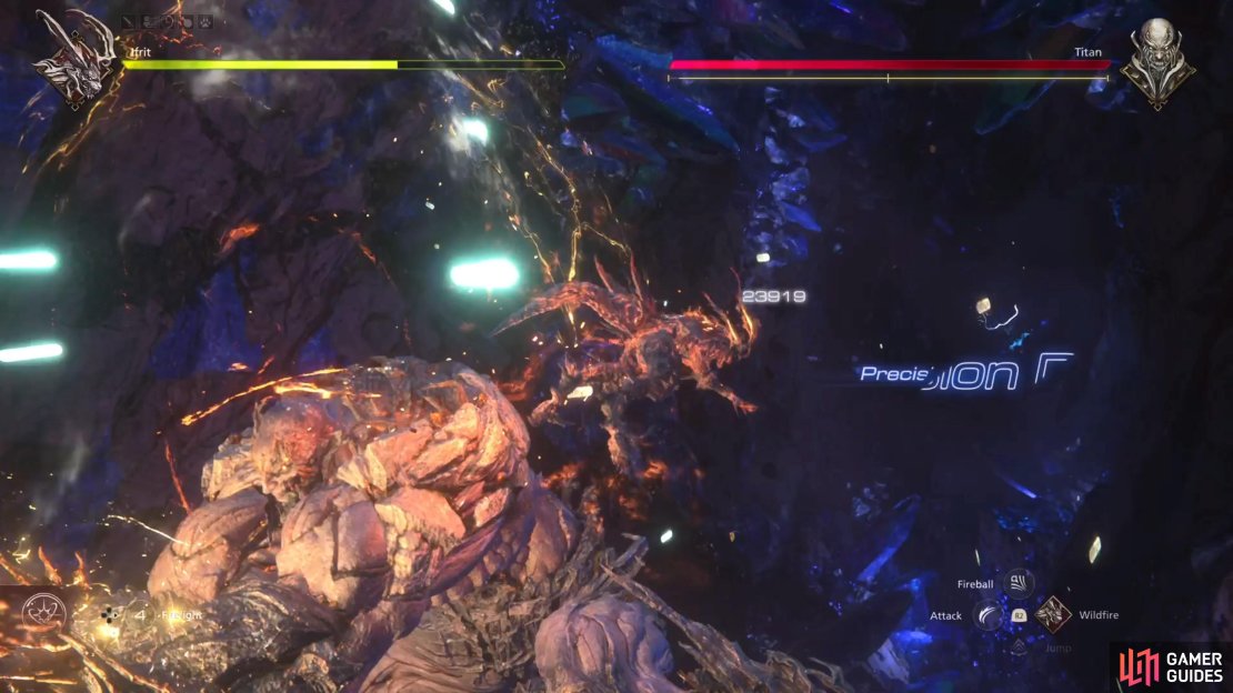 His melee attacks in this last round are a little on the slower side.