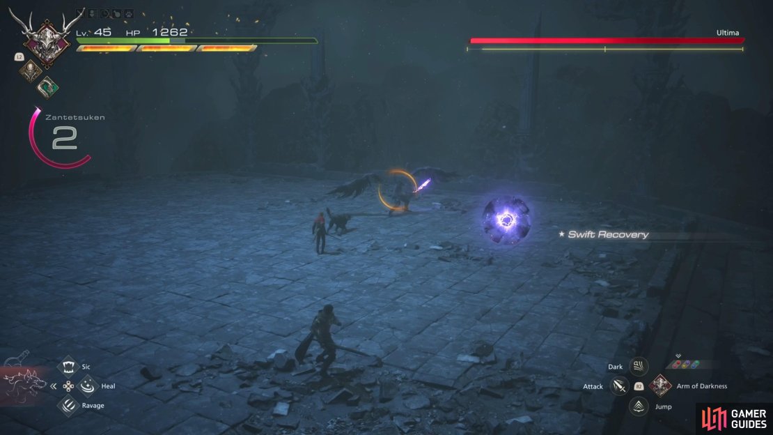 Graviga is just a slow moving orb that chases after you.