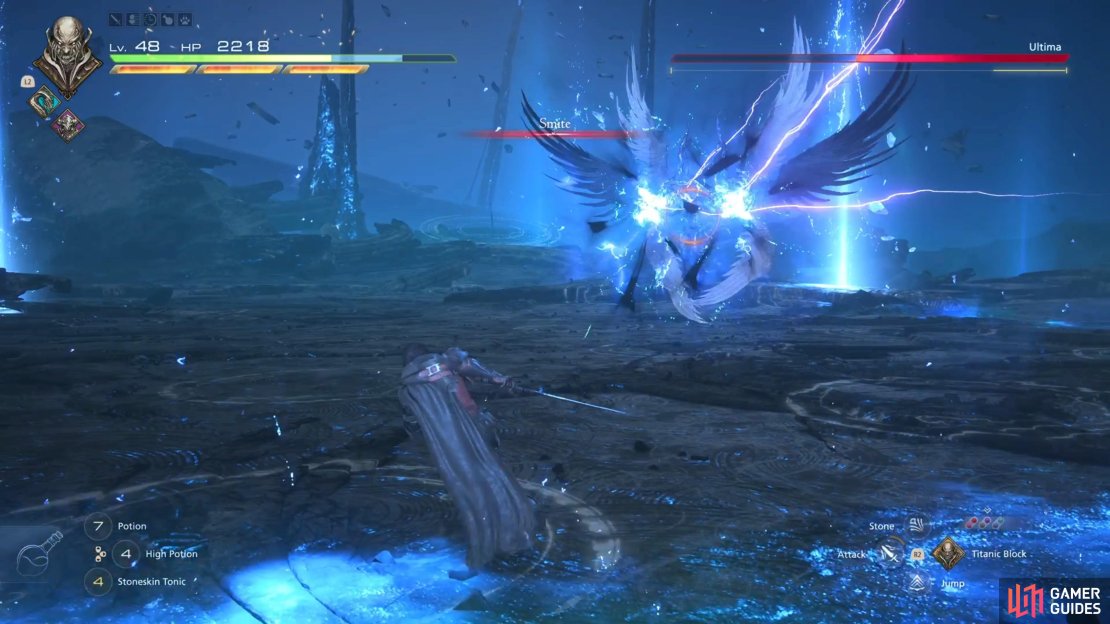 !Ultima will begin charging for Smite while away from you.
