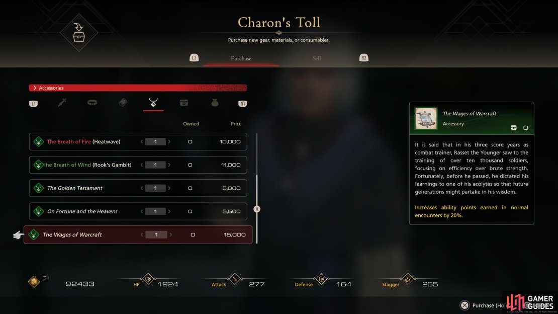 !The Wages of Warcraft accessory can be purchased from !Charon&rsquo;s Toll shop.