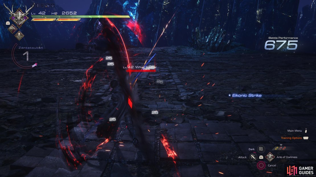 !Gungnir unleashes a flurry of attacks.