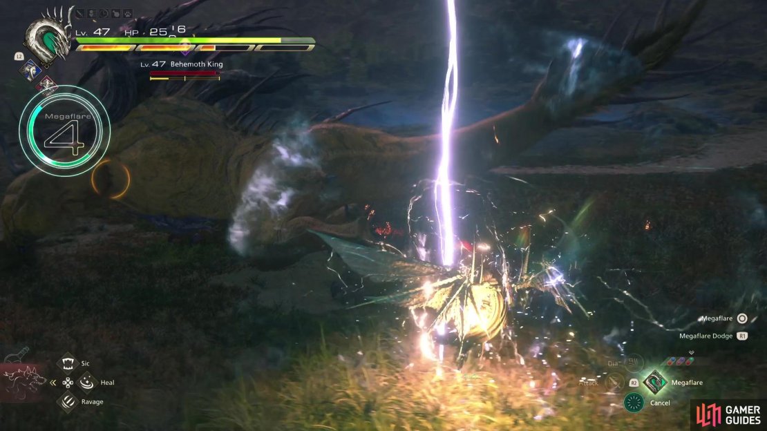 Look to let off Megaflare just before you Stagger the enemy