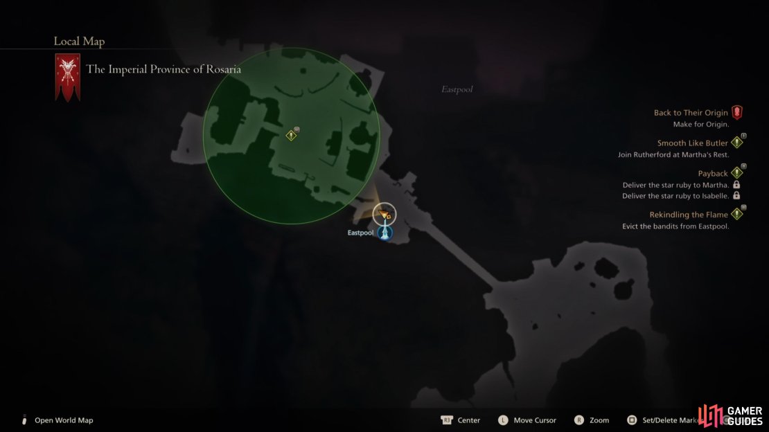 Head to this location on the map to find the !Bandits