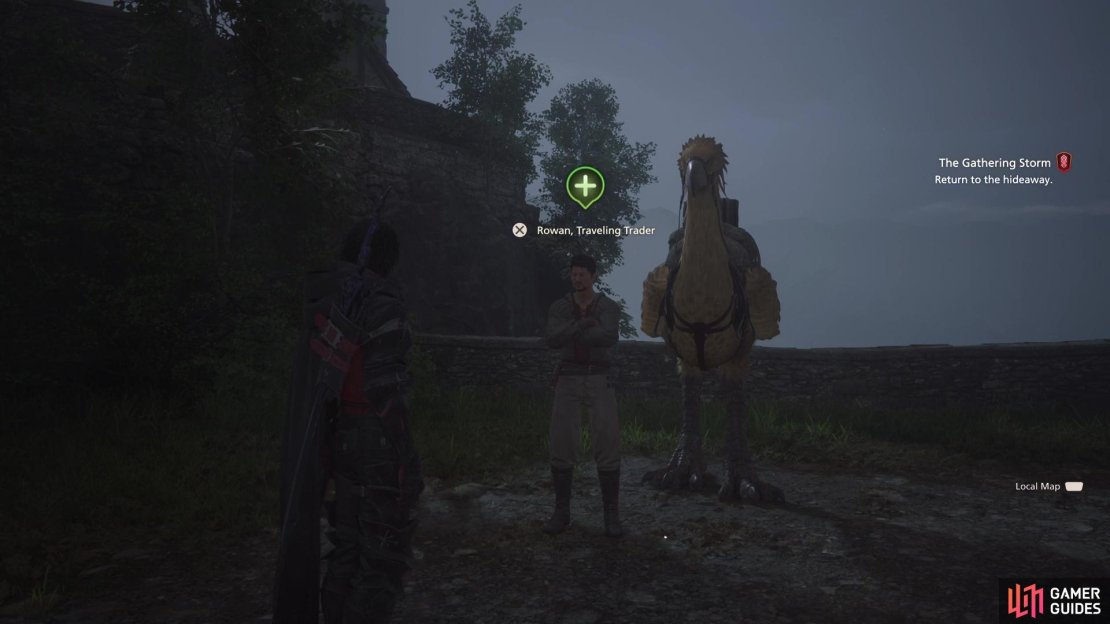 The White-Winged Wonder Side Quest will unlock chocobo riding.