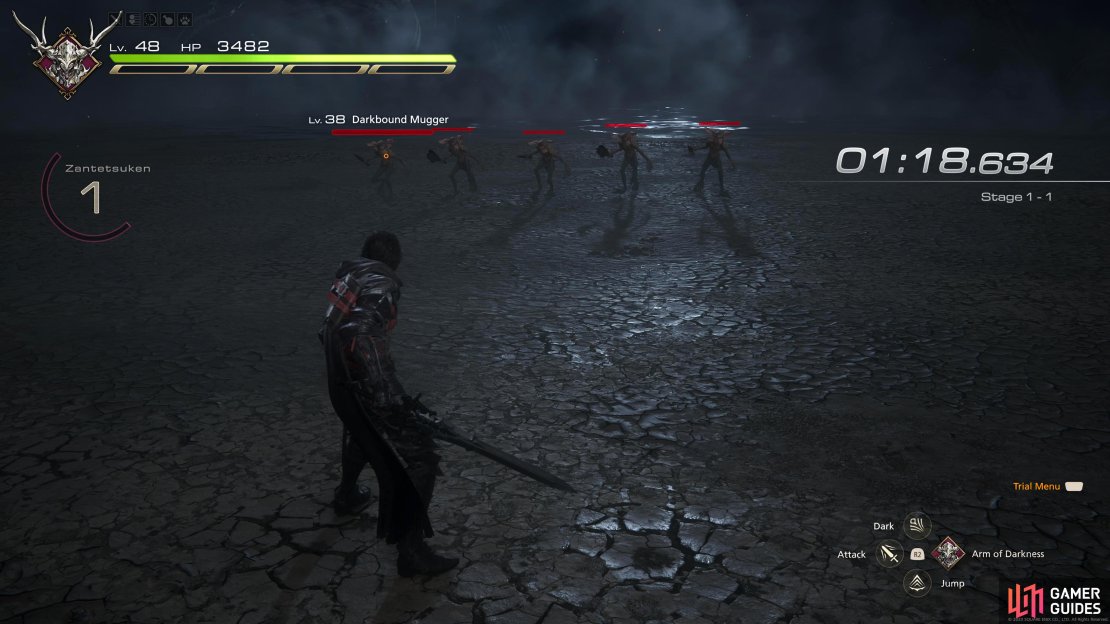 Stage 1-1 will have you battle Darkbound Muggers.