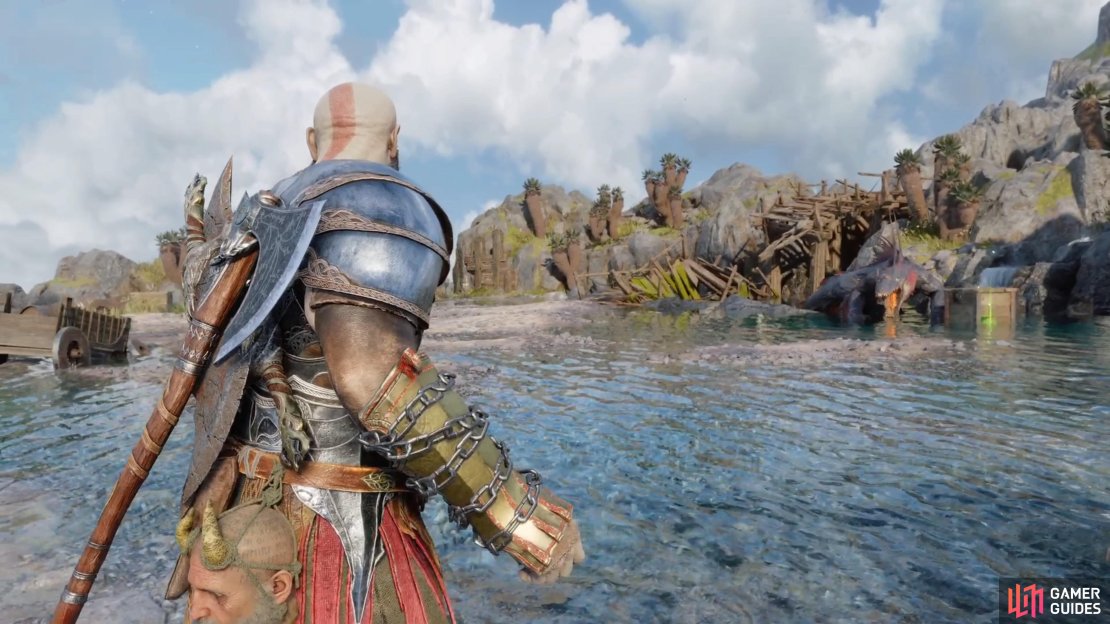 The Dreki will be fought when you are exploring The Forge for the first time