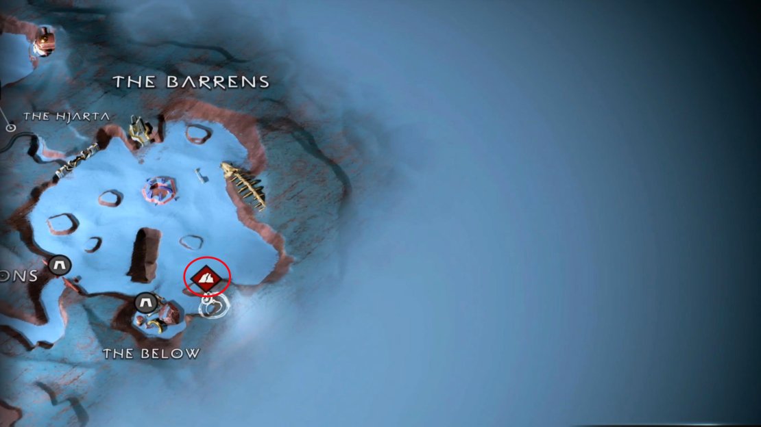 You&rsquo;ll find The Barrens camp to the far east of the area, northeast of The Below.