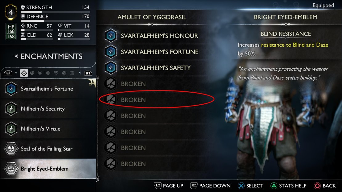 When you first get your Amulet of Yggdrasil, it&rsquo;ll look somewhat like this. To unlock the broken slots, you&rsquo;ll need to find Jewels of Yggdrasil.
