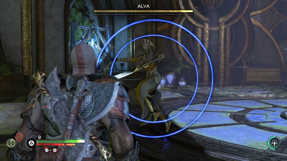 Be ready to use your shield ability by double tapping L1 to interrupt this attack animation.