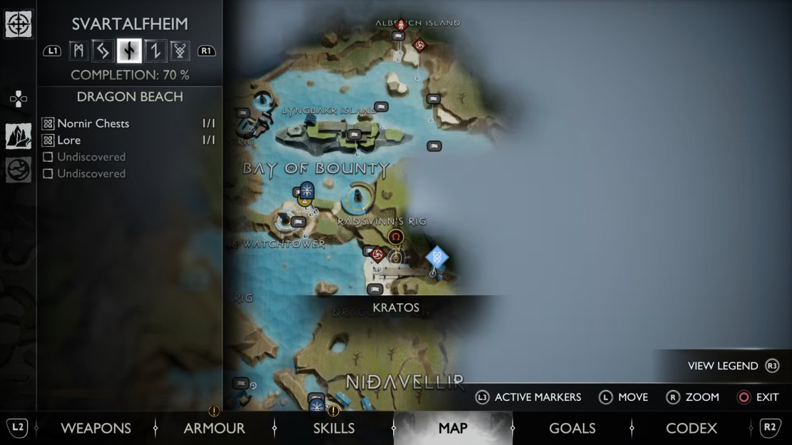 The location on Dragon Beach where you&rsquo;ll find the point to throw your spear.