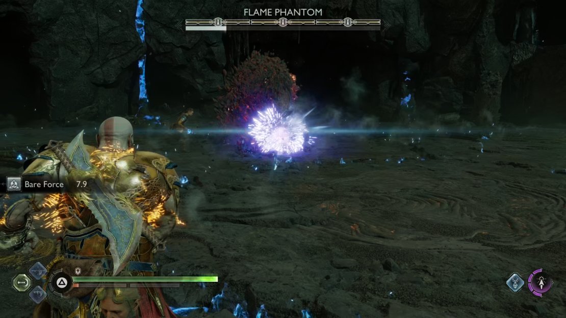 You need to hit the Flame Phantom&rsquo;s Rune Head to inflict stun damage.