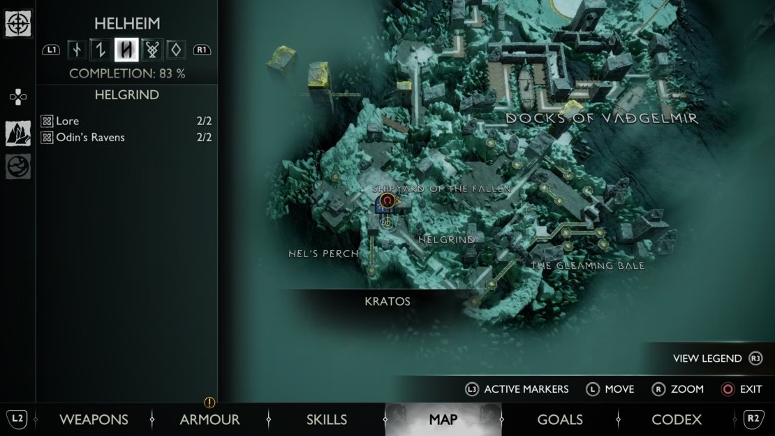 Take the Mystic Gateway to Helgrind in Helheim.