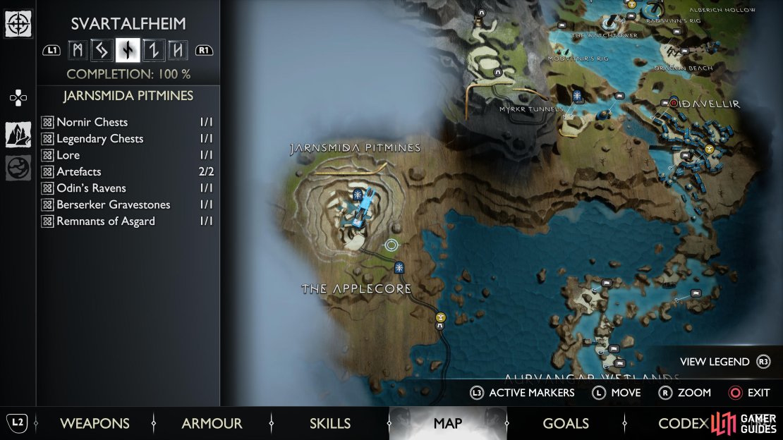 The Demise of Dagestr Treasure Map can be found upon your return to The Applecore when you have the Draupnir Spear.