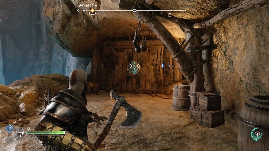 Hit the Soundstone on this wall to break it