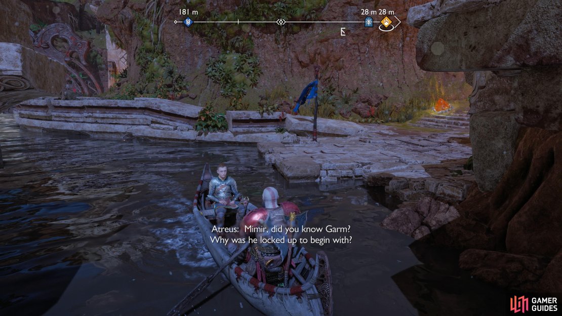Park your boat in the central area after getting rid of the dragon