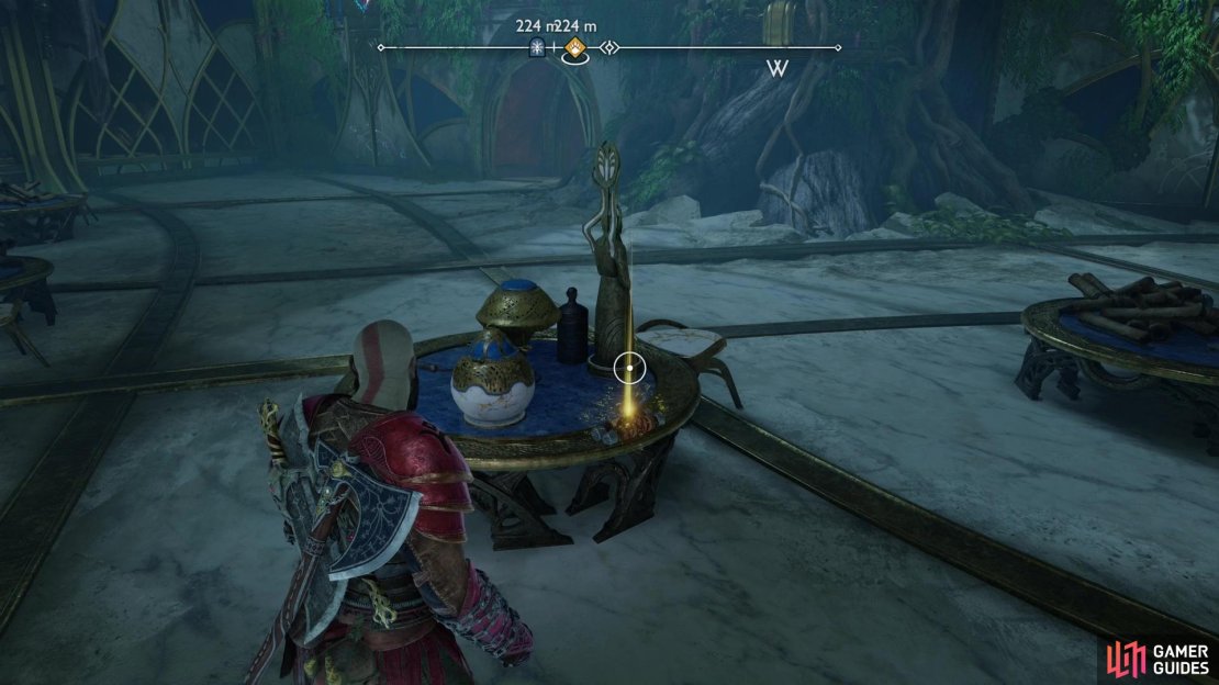 Search a small round table on the bottom floor of the library in The Elven Sanctum to find the &ldquo;Scroll - An Examination of Temporal Significance&rdquo;.