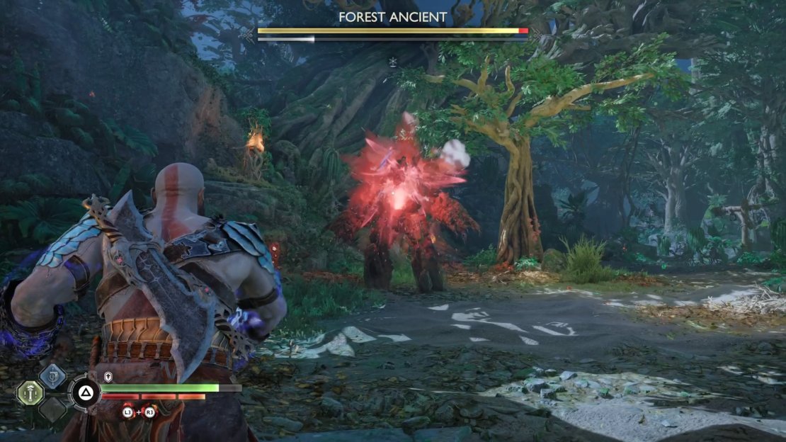 You will want to throw your axe whenever the core is exposed