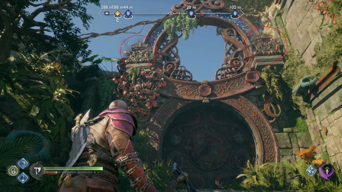 You will need to light both of these torches pretty much at the same time