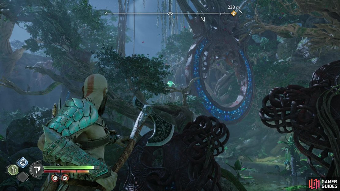 One of Odin&rsquo;s Ravens lurks in the forests north of the camp, after you exit the gates.
