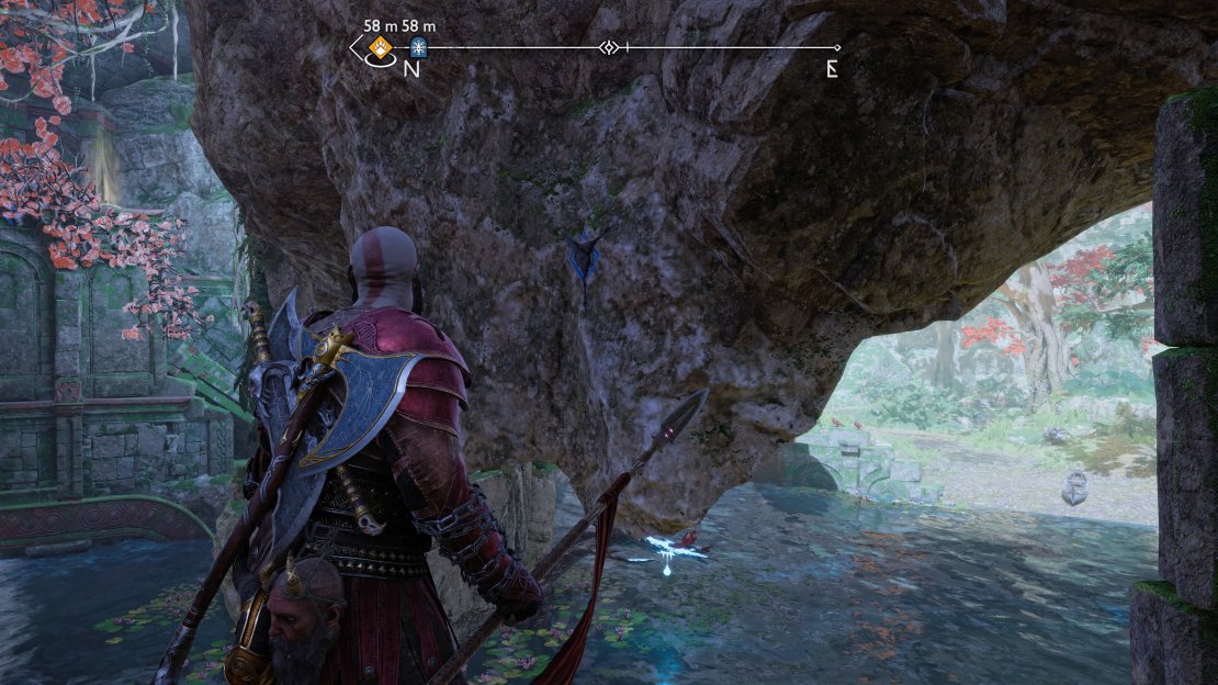 You will need to use the grapple points to get to a higher ledge