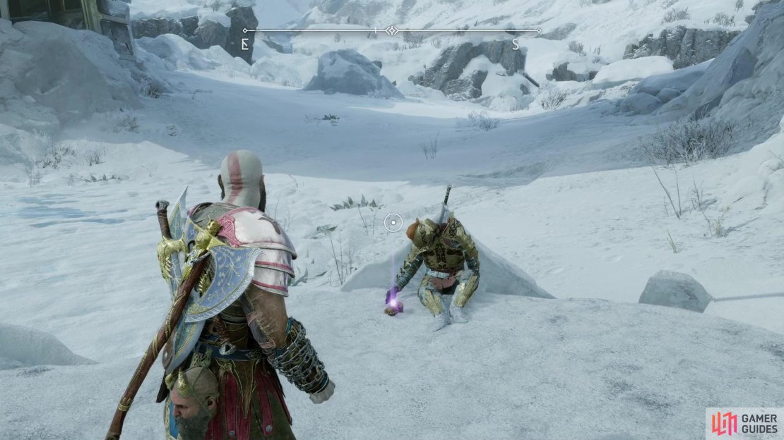 Search a ledge under the bridge leading to Tyr&rsquo;s Tower to find the Stolen Treasure - Maya Artifact.
