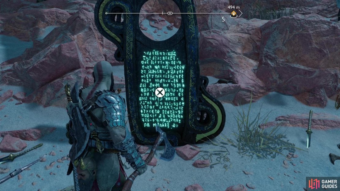 Along the eastern edge of The Barrens you&rsquo;ll find a circle of elven totems. Search this area to find the Lore Marker - Gulon Cull.