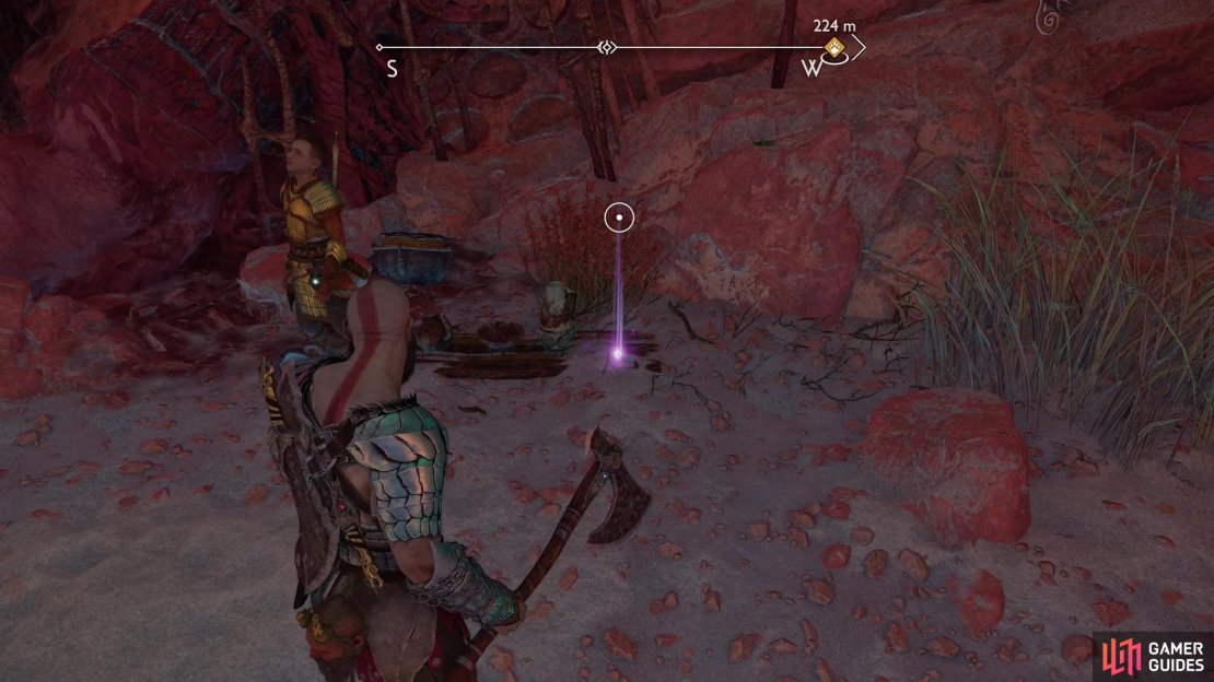 Along the southern edge of The Barrens you&rsquo;ll find a crack you can slip into. Do so and search the cavern beyond for the Tribute to Freyr - Harp Artifact.