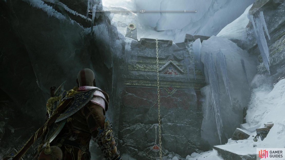 In the chamber where you fought the Traveler, climb a chain to the south,