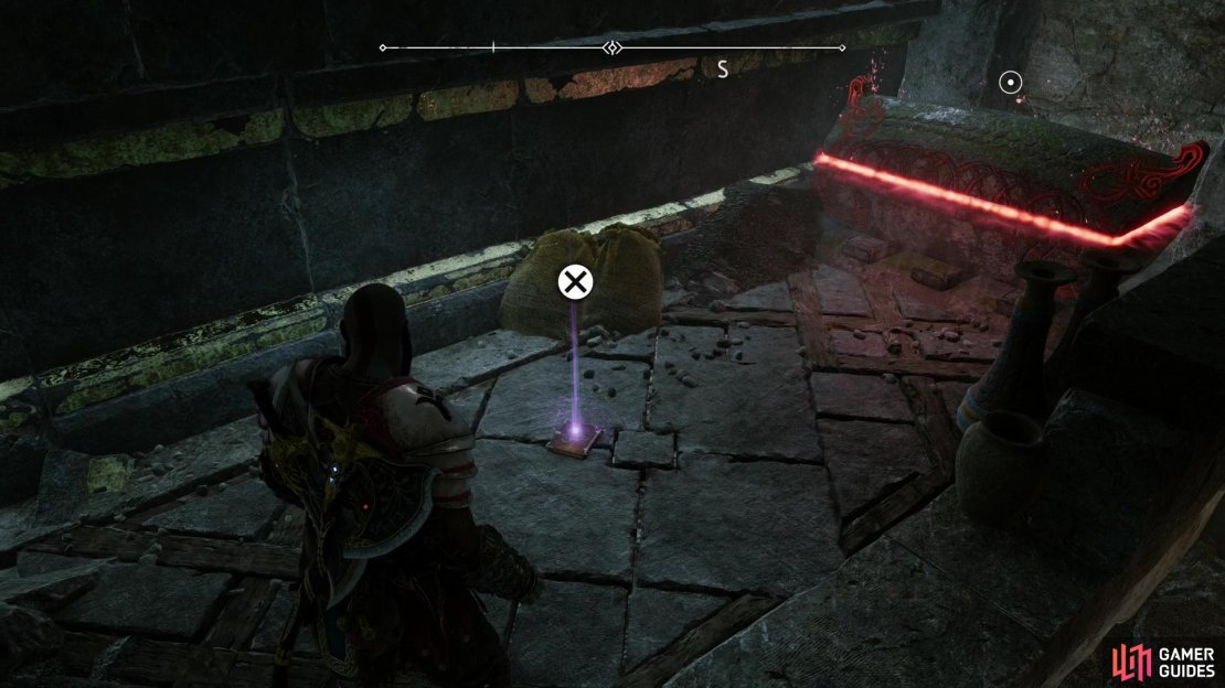 Climb the wall near the Nornir Chest after pulling the large chain outside and you&rsquo;ll reach a balcony, on which you&rsquo;ll find one of Kvasir&rsquo;s Poems.
